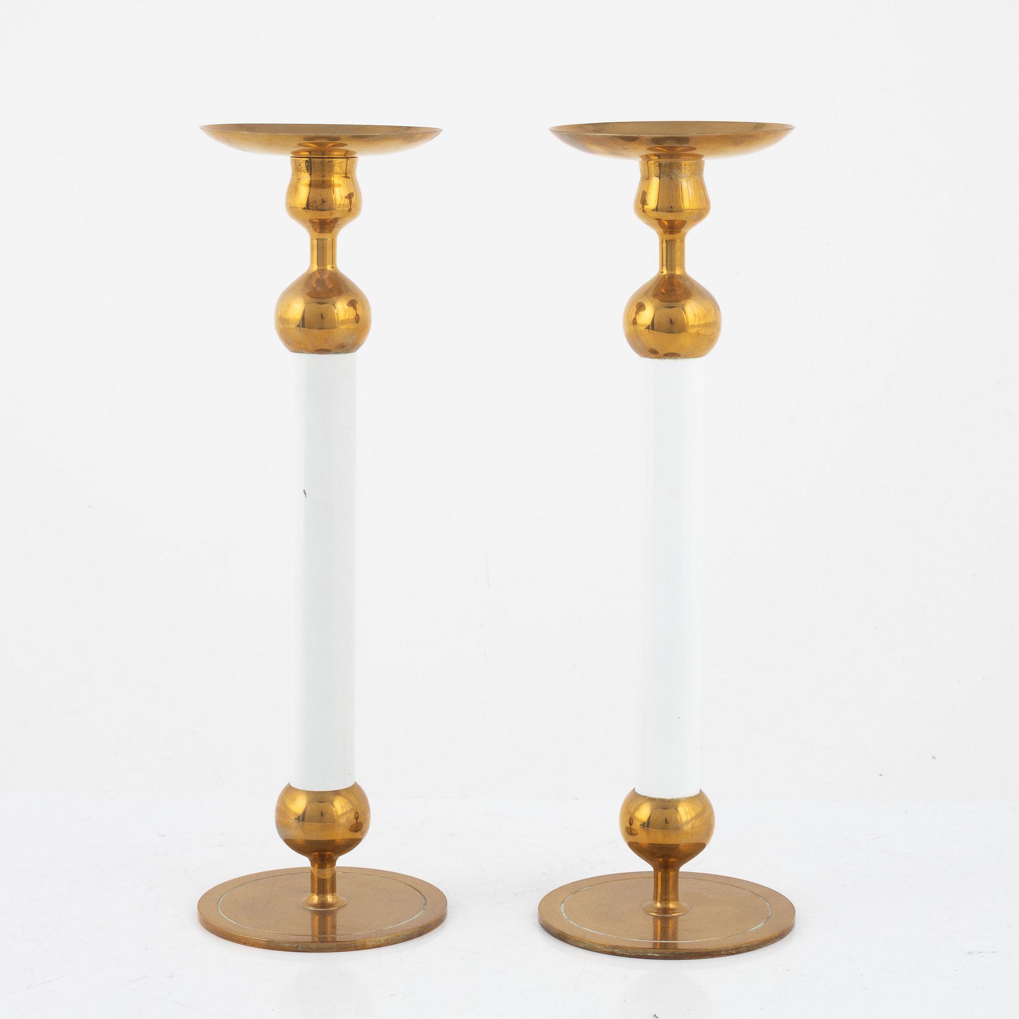 Josef Frank, ljusstakar, ett par, modell "2662", Firma Svenskt Tenn.