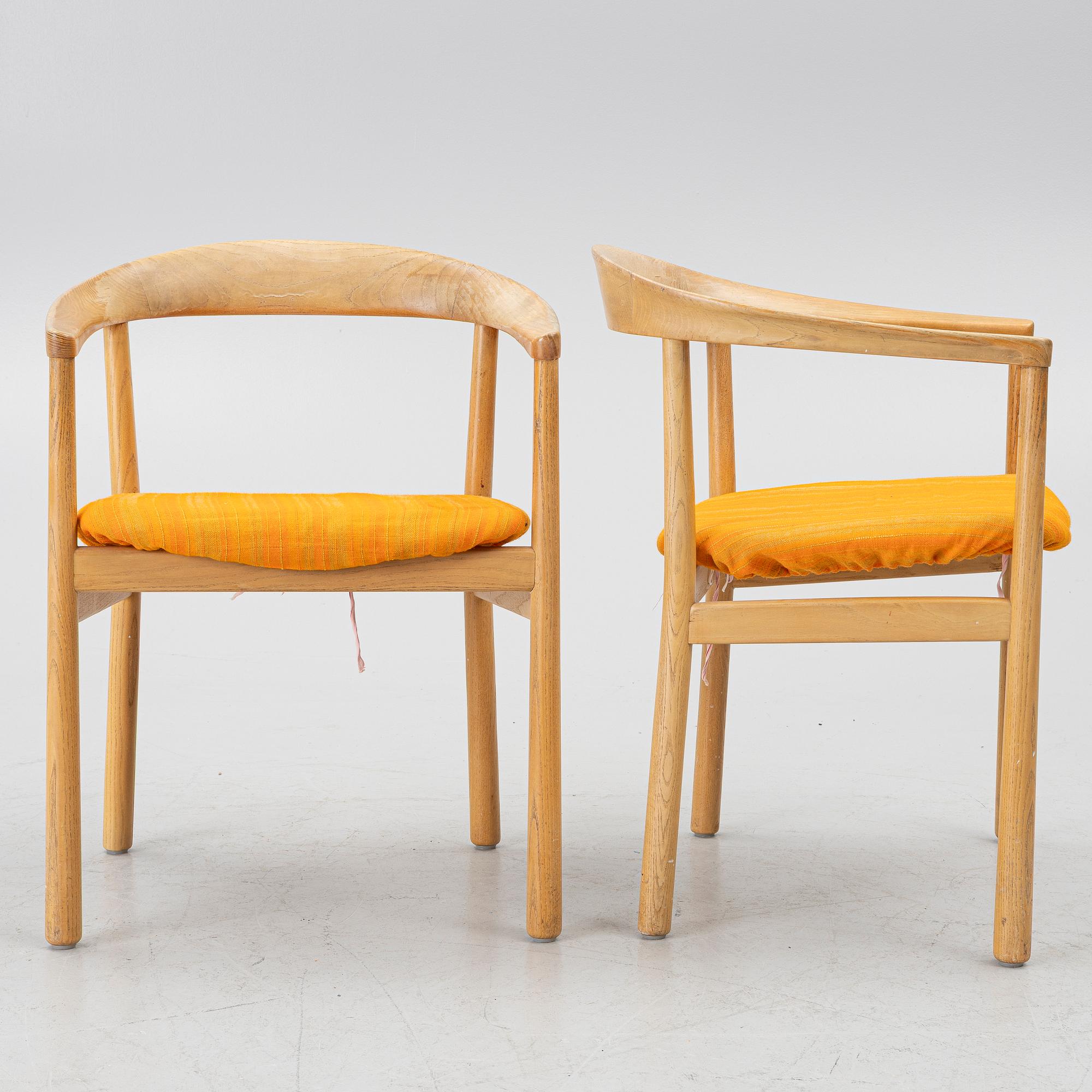 Carl-Axel Acking, Six "Tokyo" chairs, 'Triva series', Nordiska Kompaniet, 1960's.