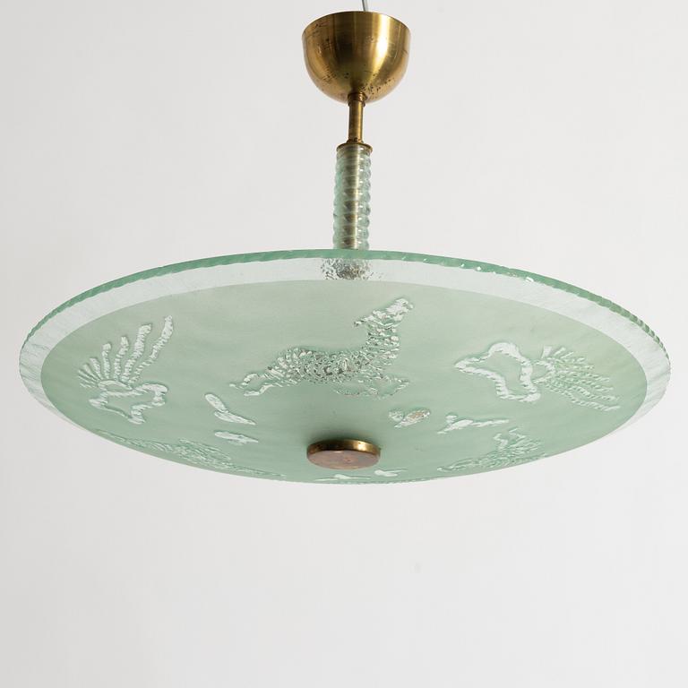 Ceiling lamp, Swedish Modern, 1930s/40s.