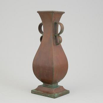 A first half of the 20th century bronze vase by Bäckströms, Malmö.