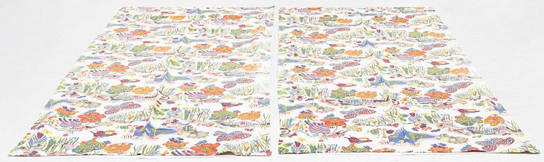 Josef Frank, curtains, a pair, "Butterfly", Firma Svenskt Tenn.
