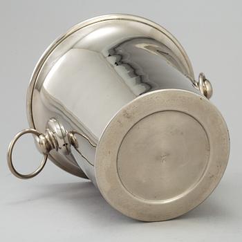 A WHITE  METAL WINE COOLER, Östberg, second half of the 20th century.