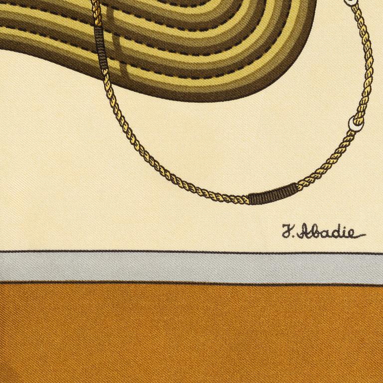 Hermès, scarves, 2 st, "Le Mors a la Conétable" samt "Clic Clac".