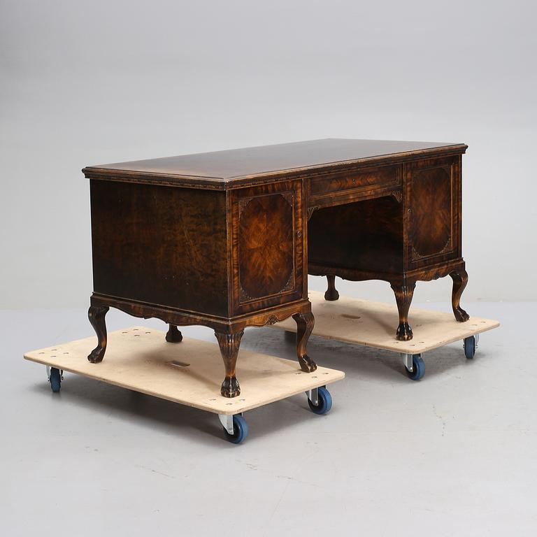 SKRIVBORD, chippendale-stil, omkring 1900-talets mitt.