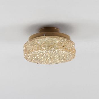 A glass ceiling light, Glashütte Limburg, Germany, second half of the 20th Century.