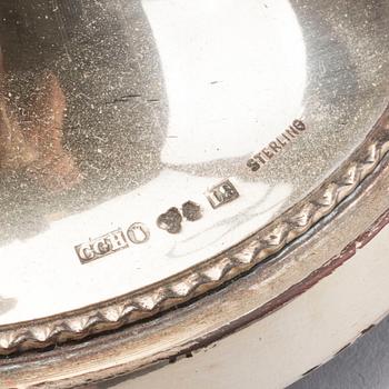 CG HALLBERG, silver, ett par ljusstakar, 1961 Stockholm.