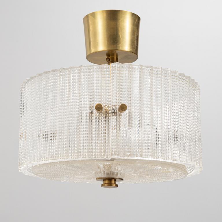 Carl Fagerlund, a ceiling lamp, Orrefors, 1970's/70's.