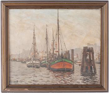 JULIUS REHDER. Oil on canvas. Sign Juls. Rehder.