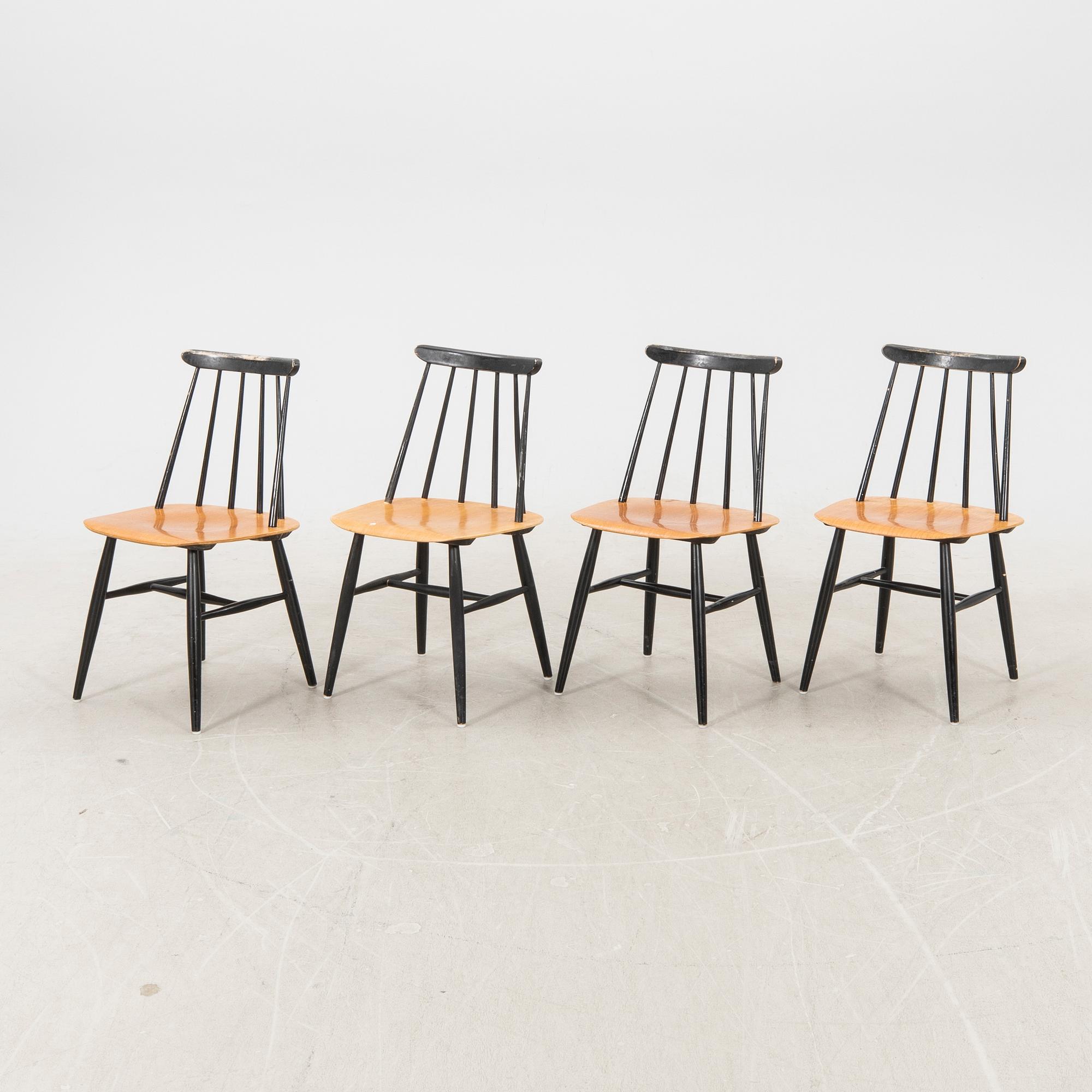 Ilmari Tapiovaara, chairs, 5 pcs "Fanett", Edsbyverken, 1960s.