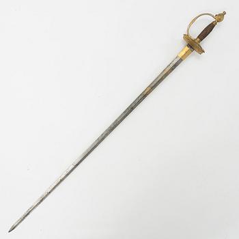 A Swedish infantry officers's small sword from around the year 1800.