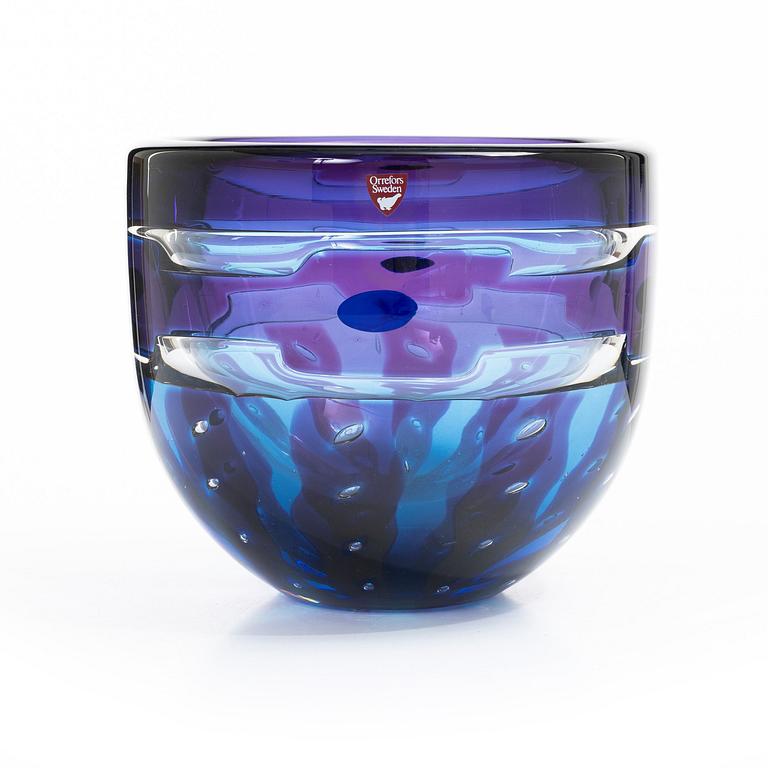 Erika Lagerbielke, vas, glas, unik, Orrefors Gallery, 1999.