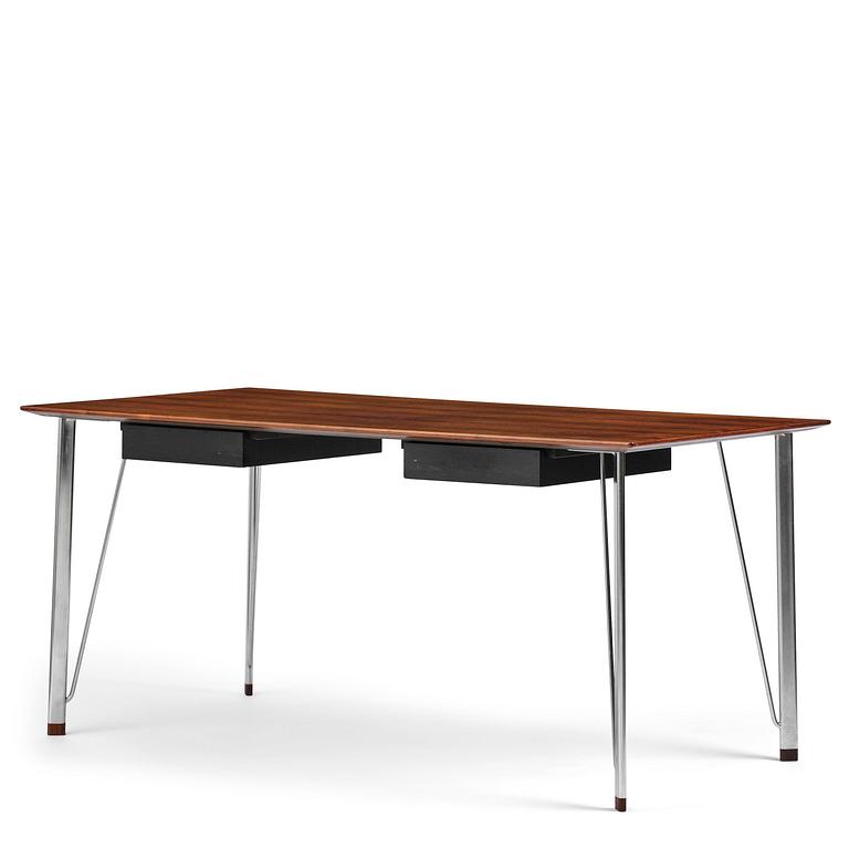 Arne Jacobsen, a writing desk model "3605", Fritz Hansen Denmark, 1967.