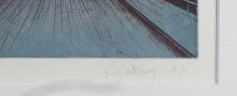 SUSANNE GOTTBERG, fyrdelad färgetsning, signerad, daterad -97, numrerad 17/40.