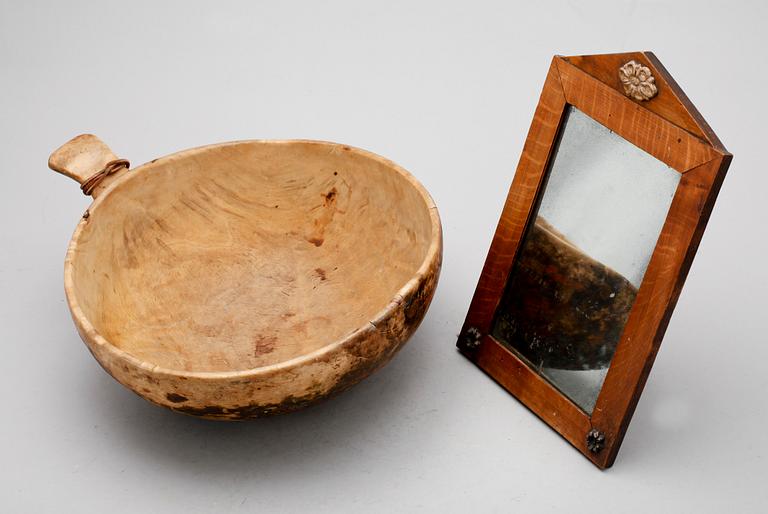 BORDSSPEGEL SAMT KÅSA, 1800-tal.