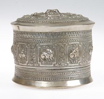 LOCKASK, silver, orientalisk, 1900-tal. Vikt 300 g.