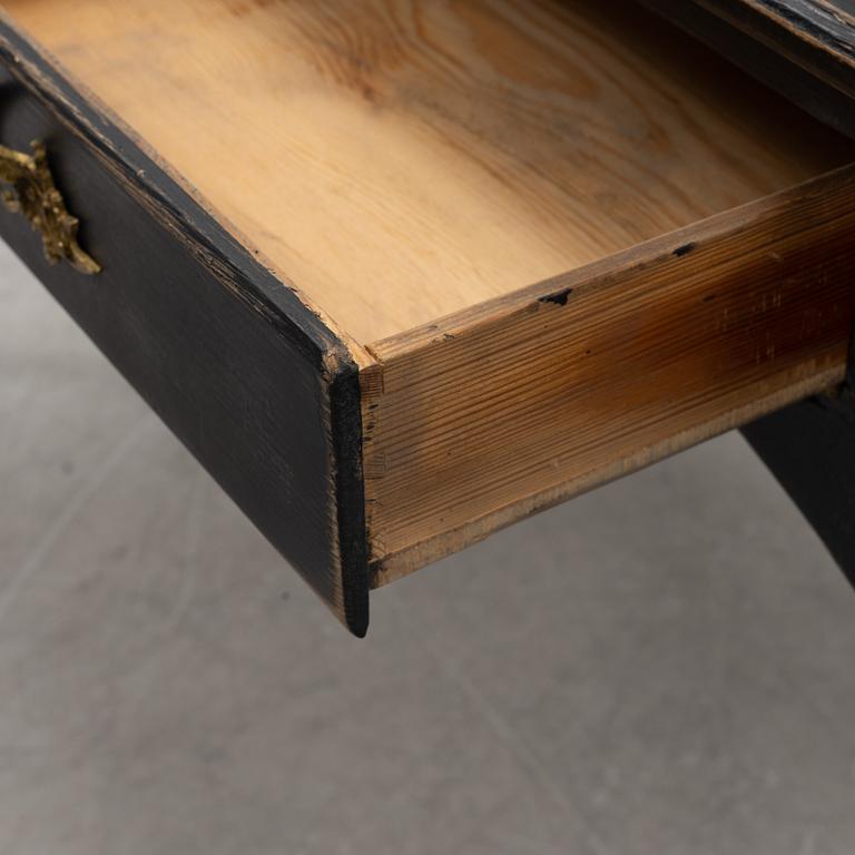 A Swedish rococo-style desk, 19th Century desk with later parts.