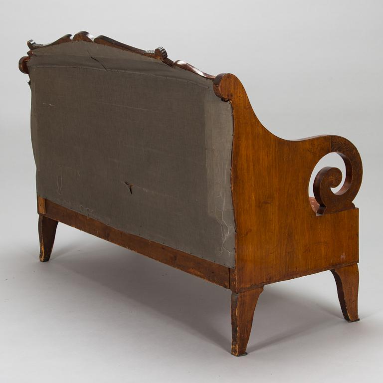 A mid-19th century Biedermeier sofa.
