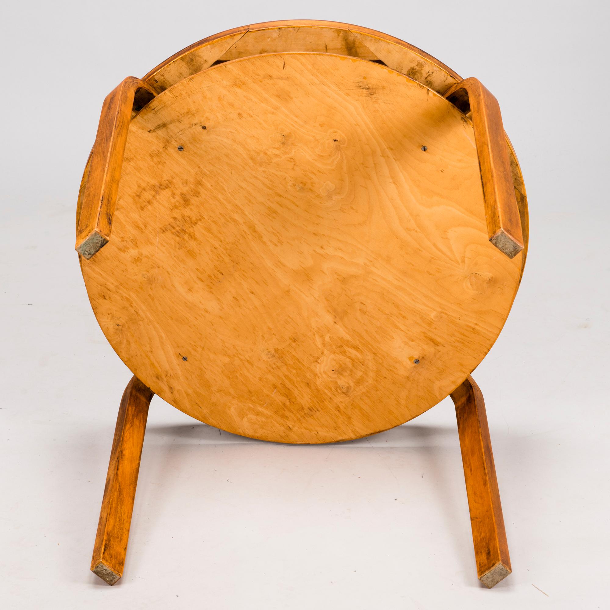 ALVAR AALTO, a late 1940s, 'A72' table for O.Y. Huonekalu-ja Rakennustyötehdas A.B. Finland.