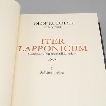 Two books, "Iter Lapponicum",  Olof Rudbeck, 1987. Numbered 1175.