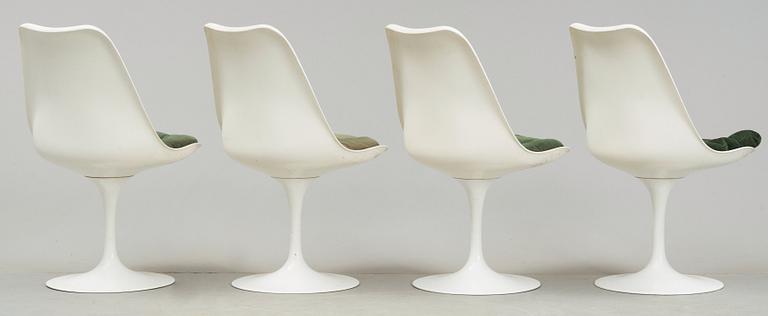 A set of four Eero Saarinen 'Tulip' chairs, Knoll International, USA.