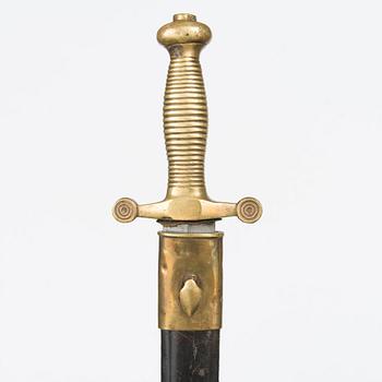 A French style artillery short sword, first half of 19th Century.