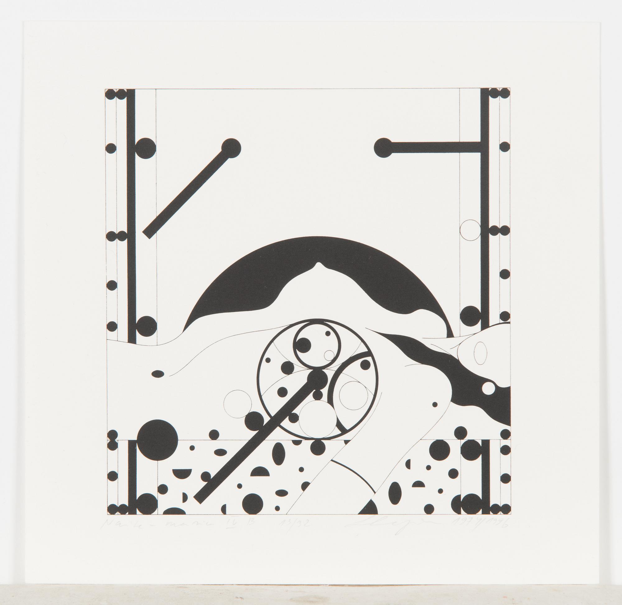 Leonhard Lapin, högtryck, 7 st, signerade och daterade 1973-1975/1996, numrerade.