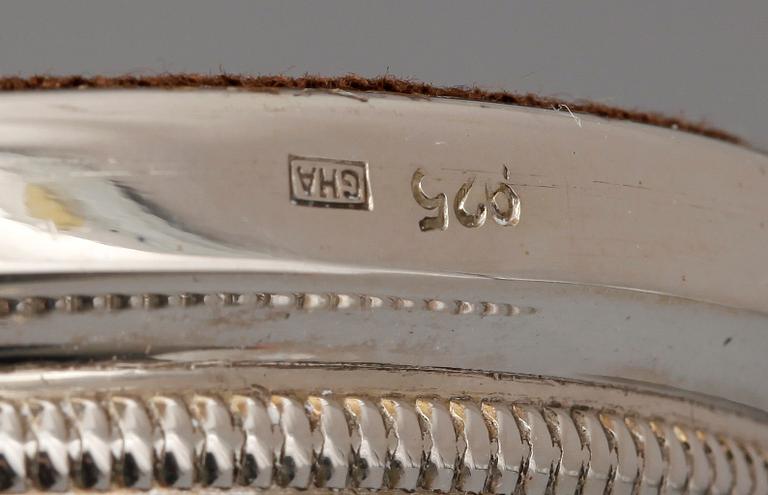 LJUSSTAKAR, 4 st, silver, bla Ceson, Göteborg 1972.