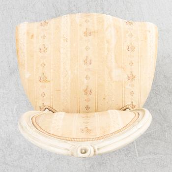 A pair of Gustavian chairs, Stockholm, late 18th century.