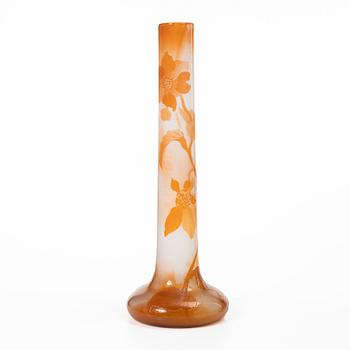 Emile Gallé, an Art Nouveau cameo glass vase, Nancy, France.