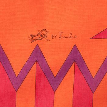 EMILIO PUCCI, a cotton scarf.