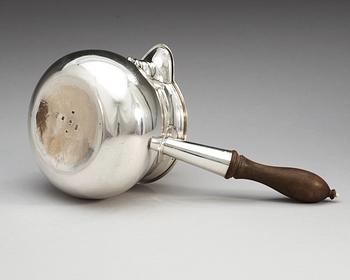 An English 18th century silver brandy-pan, probably of William Burch, London 1794.