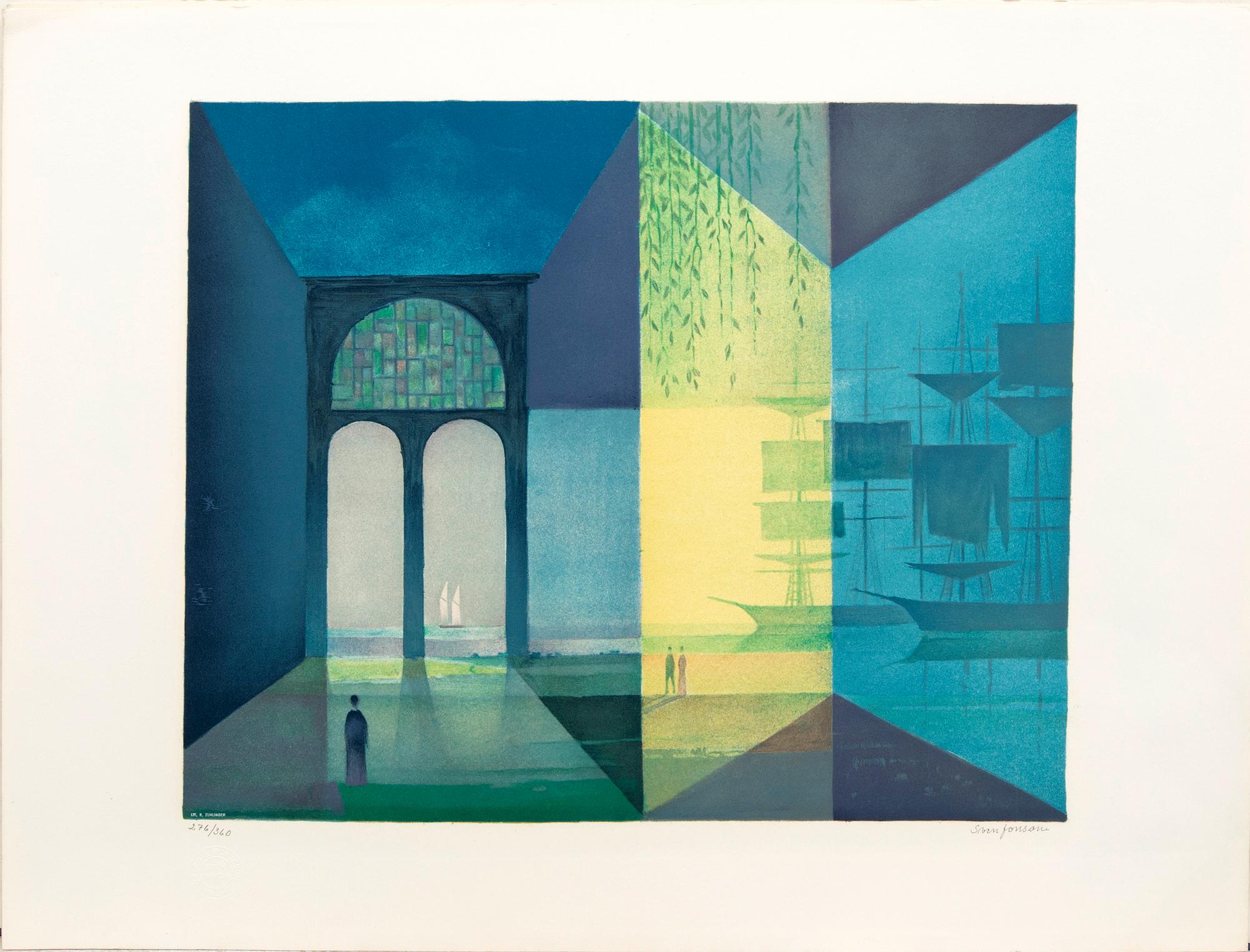 Halmstad Group fifty years, portfolio, with 6 color lithographs, signed and numbered 276/360.