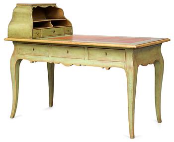 882. A Swedish Rococo writing table.
