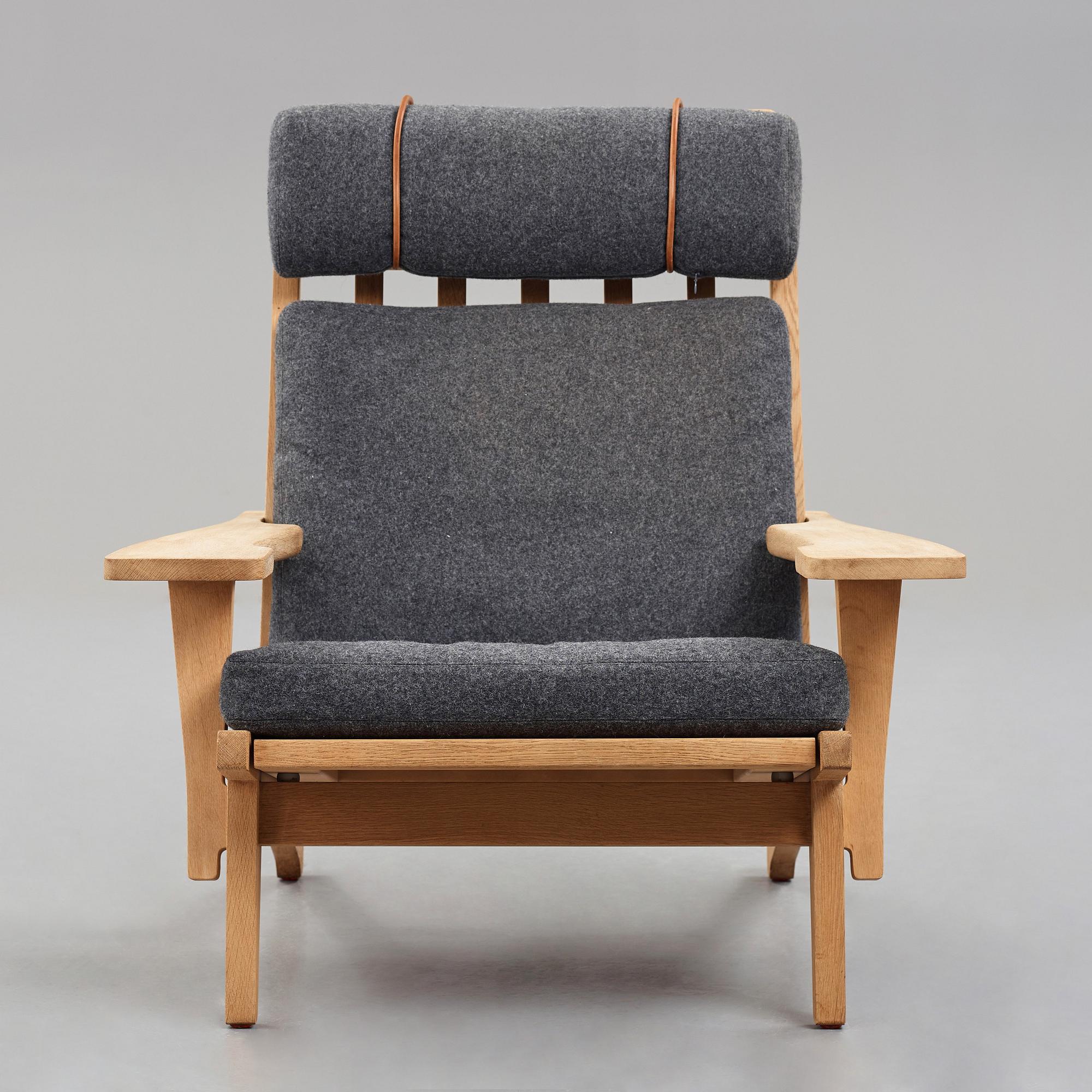 HANS J WEGNER, fåtölj, "GE375", Getama, Danmark, 1970-tal.