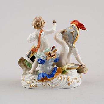 FIGURGRUPP, porslin, Meissen, 1900-talets första hälft.