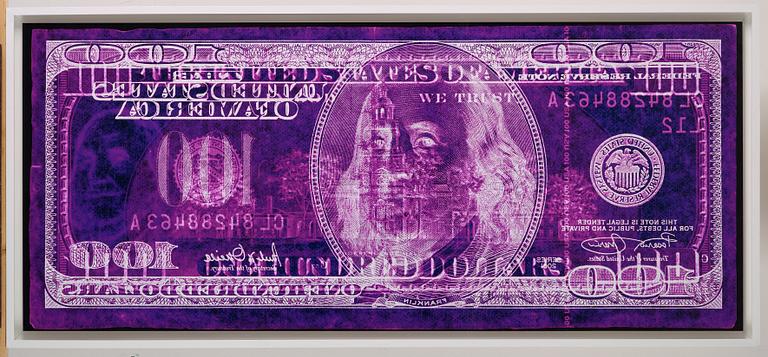 David LaChapelle, "Negative Currency: Hundred Dollar Bill Used As Negative", 1990 - 2008.