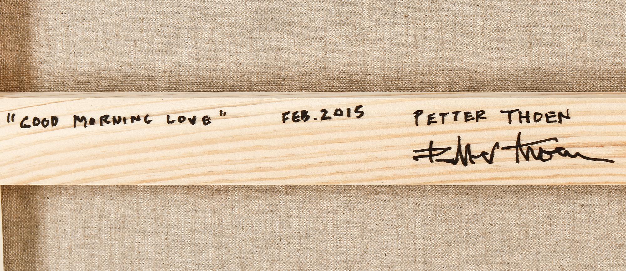 PETTER THOEN, akryl på duk, signerad.