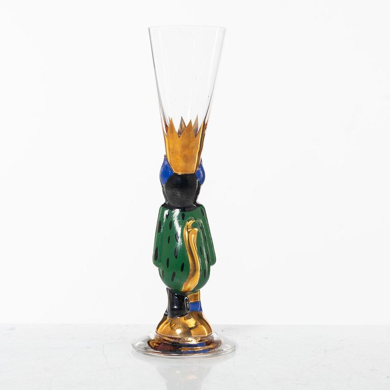 Gunnar Cyrén, a shot-glass, special edition for the Nobel 100 years jubilee, Orrefors, Sweden.