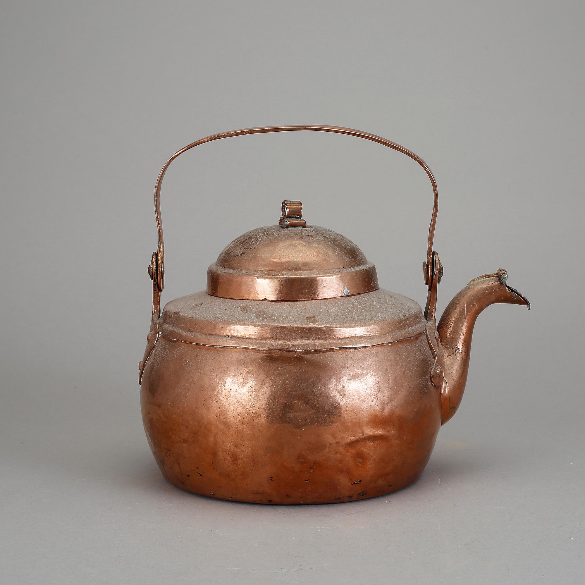KAFFEPANNA, koppar. 1800-talets första hälft.