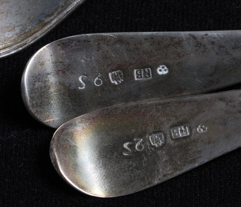 SKEDAR, 8 st, silver, bl.a. L. Wahlström, 1834.