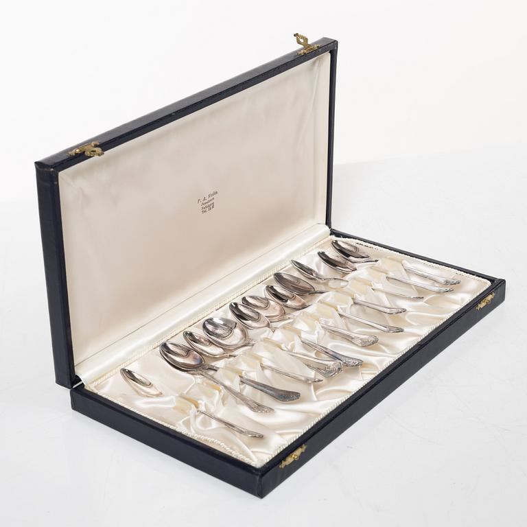 Bordsskedar 12 st, kaffeskedar 12, st silver, Cohr.