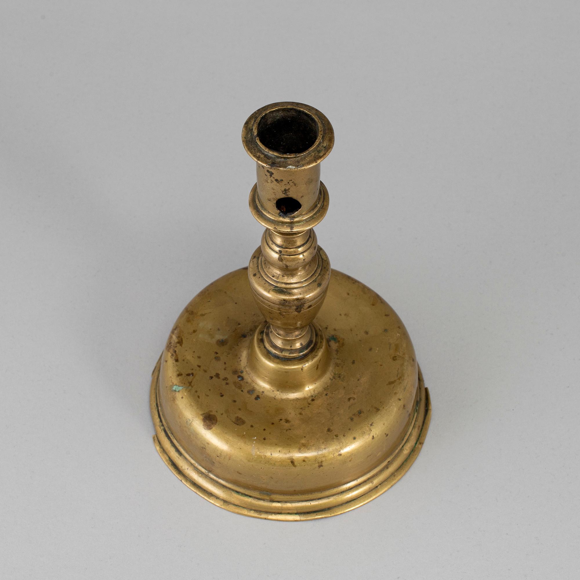 LJUSSTAKE, brons, 1600-tal.