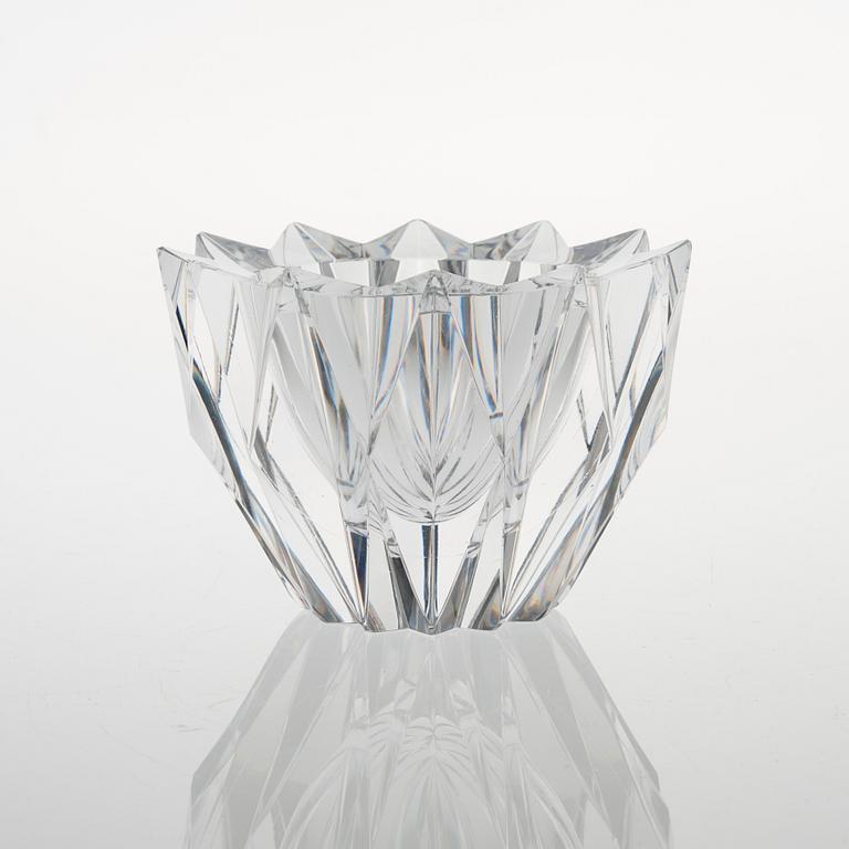 SKÅL, glas, "Näckros", signerad Aimo Okkolin Riihimäen Lasi Oy.