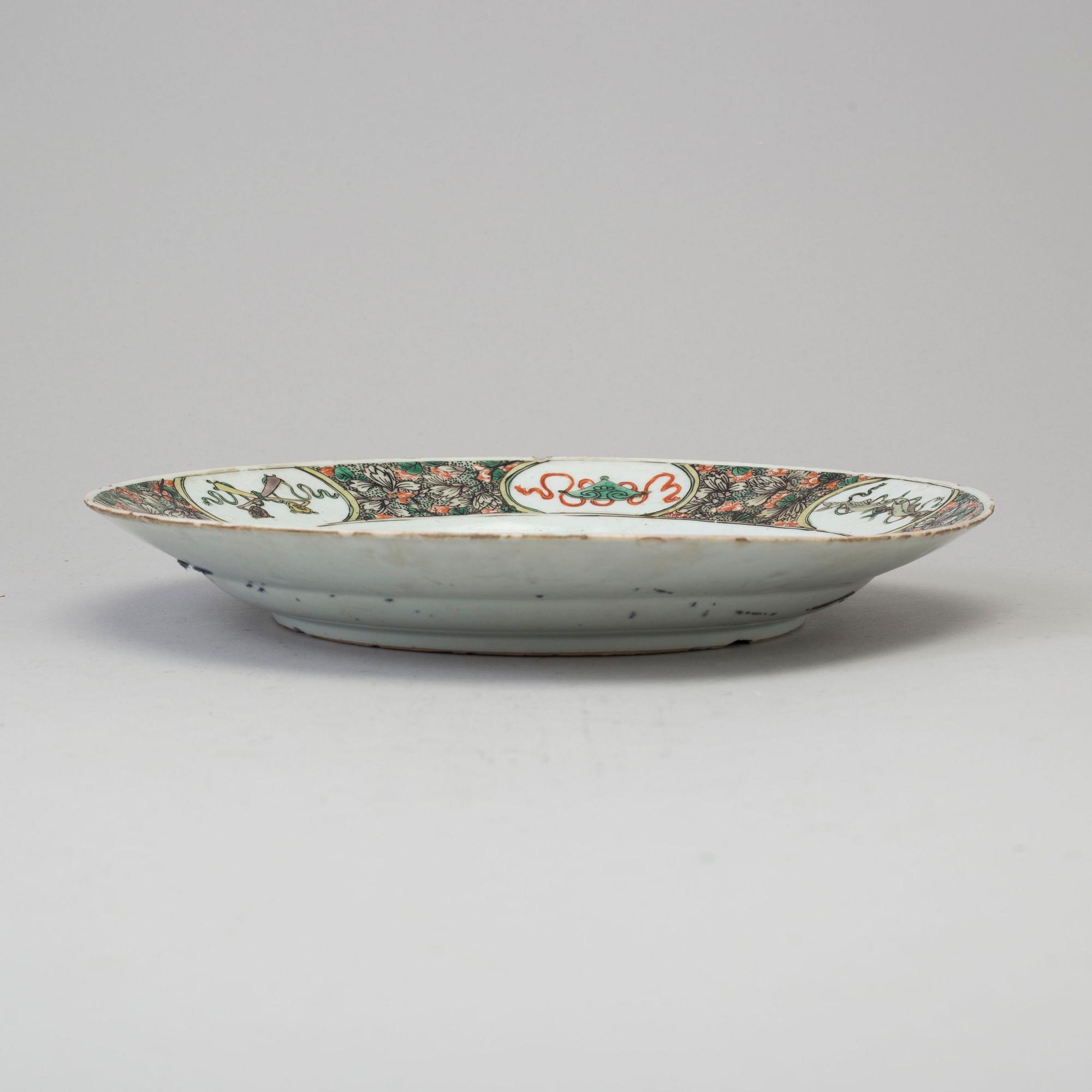 FAT, porslin. Qingdynastin, Kangxi (1662-1722).