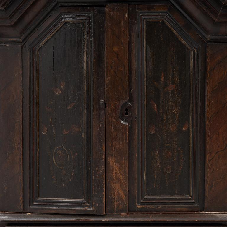A cabinet, dated 1817.