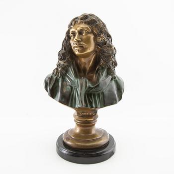 Okänd konstnär 1900-tal, Byst föreställande franske dramatikern Molière.