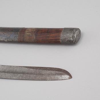 A Javanese luwuk sword, probably from the 19th century.