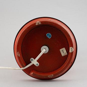 A brass and glass table lamp from AB. Stilarmatur, Tranås, Sweden, 1970s.