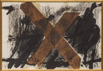 ANTONI TÀPIES , 3 st,  färglitografier ur Derriere le miroir 200 de luxe edition. Arte Adrien Maeght, Paris 1972.