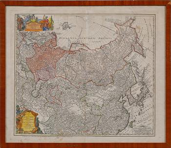KARTA, kopparstick, daterad 1739.